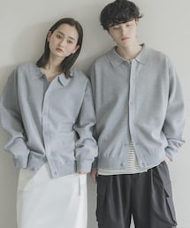 SENSE OF PLACE by URBAN RESEARCH | 『ユニセックス』『洗濯可』スウェットライクポロカーディガン(カーディガン/ボレロ)