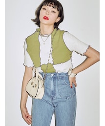 jouetie | チェッカーメロートップス【セットアップ対応】(Tシャツ/カットソー)