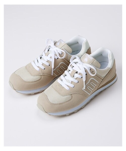 nissen（ニッセン）の「【ゆったり幅広】moz（モズ）軽量ロゴスニーカー（ワイズ４Ｅ）（スニーカー・メンズ・黒/ネイビー/ワイン/マスタードミックス/ネイビーコンビ/ブラウン×ネイビー/黒2/グレー/ベージュ/ネイビー2/ライトベージュ×ブラウン/グレージュ/ピンク/ライトベージュ/ライトグレー/サックス/ピンクミックス/グレー×パープル/ホワイト×ベージュ・23.5cm/4E/24.0cm/4E/24.5cm/4E/25.0cm/4E/25.5cm/4E/26.0cm/4E/26.5cm/4E/27.0cm/4E）」の13枚目の写真