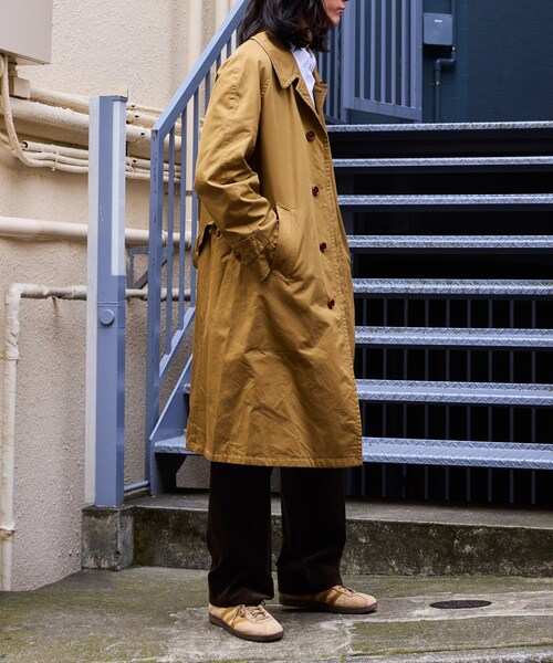 ADAM ET ROPE'（アダムエロペ）の「【AMC】Stefan（ステンカラーコート・メンズ・カーキ系・44/46/48）」の5枚目の写真