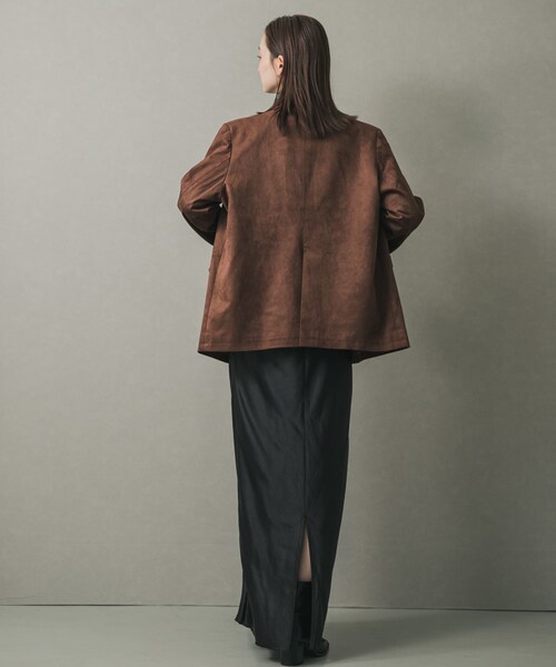 SENSE OF PLACE by URBAN RESEARCH（センスオブプレイスバイアーバンリサーチ）の「FSルーズジャケット（テーラードジャケット・レディース・BLACK/CAMEL/BROWN・one）」の18枚目の写真