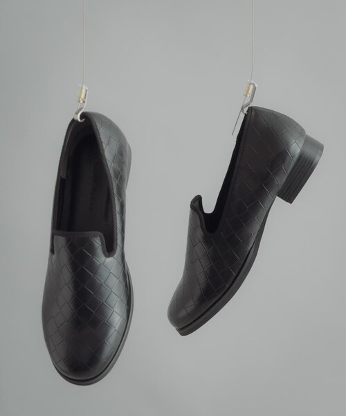 SENSE OF PLACE by URBAN RESEARCH（センスオブプレイスバイアーバンリサーチ）の「メッシュエンボススリッポンシューズ（スリッポン・メンズ・BLACK・26.5/27.5）」の6枚目の写真