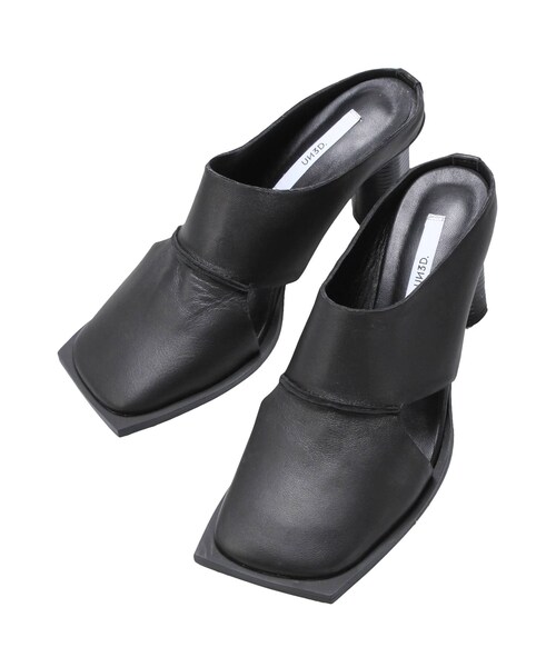 UN3D.（アンスリード）の「SIDE CUT SQUARE MULE（パンプス・レディース・ブラック/ベージュ/ミックス・37/38/36）」の3枚目の写真