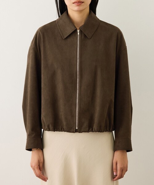 ROPE'（ロペ）の「スエードライクブルゾン（ブルゾン・レディース・ダークブラウン・F）」の13枚目の写真