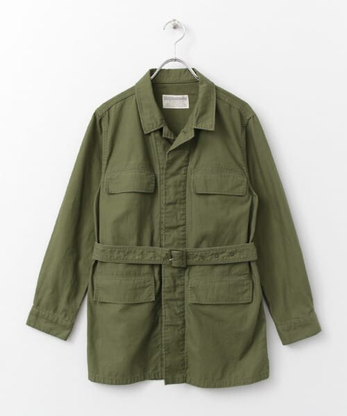URBAN RESEARCH（アーバンリサーチ）の「ベルト付ミリタリージャケット（ミリタリージャケット・レディース・KHAKI/CAMO・FREE）」の3枚目の写真