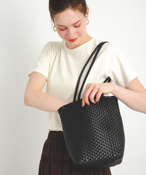 URBAN RESEARCH Sonny Label（アーバンリサーチサニーレーベル）の「メルカドトートバッグ（トートバッグ・レディース・ブラック×オフ/ブラック/ホワイト・one）」の9枚目の写真