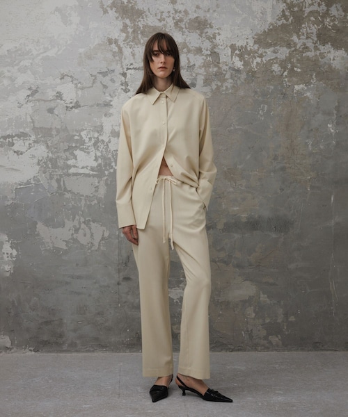 ADAM ET ROPE'（アダムエロペ）の「【EMOELLE】ソモウイージーパンツ（その他パンツ・レディース・ブラック/キナリ系・36/38）」の14枚目の写真