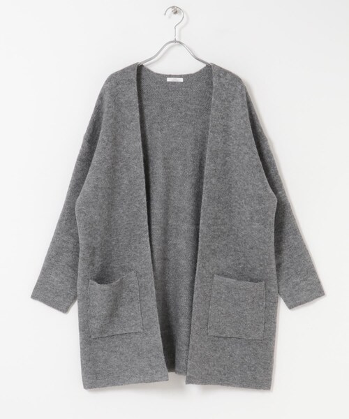 ITEMS URBANRESEARCH（アイテムズ アーバンリサーチ）の「ニットガウン（テーラードジャケット・レディース・GRY/BRN/L.KHK・FREE）」の10枚目の写真