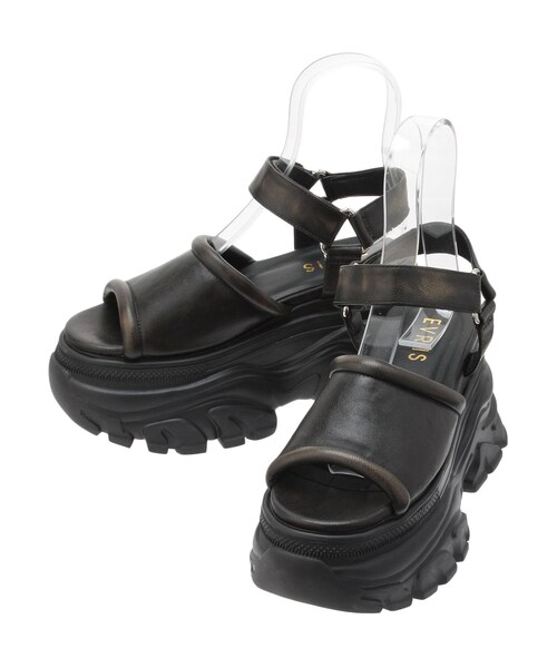 EVRIS（エヴリス）の「プラットフォームスニーカーサンダル（サンダル・レディース・ホワイト/ブラック/ブラウン・S/M/L）」の20枚目の写真