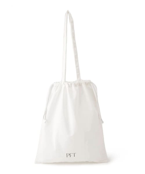 ADAM ET ROPE'（アダムエロペ）の「【PFT】Tori Mini チャーム（ポーチ・レディース・ホワイト/キャメル・F）」の19枚目の写真