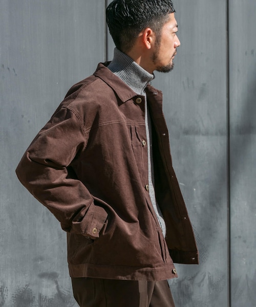 URBAN RESEARCH ROSSO（アーバンリサーチロッソ）の「『XLサイズあり』リラックスコーデュロイブルゾン（ブルゾン・メンズ・KHAKI/MOCHA/BLACK・M/L/XL）」の22枚目の写真