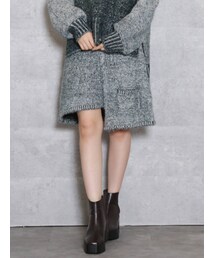 dazzlin | パッチワークニットミニスカート(スカート)