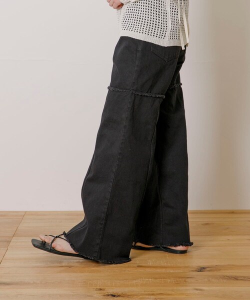 THE GOODLAND MARKET（ザグッドランドマーケット）の「old honey　-OH- 45℃ pants（その他パンツ・レディース・white/black・FREE）」の15枚目の写真