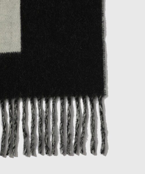ADAM ET ROPE'(アダムエロペ)の「【Etudes Studio/エチュードストゥディオ】WOOL SCARF BIG E(マフラー・メンズ・ブラック・F)」の5枚目の写真