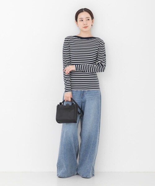 URBAN RESEARCH(アーバンリサーチ)の「『別注』LE MINOR×URBAN RESEARCH ボーダーカットソー(Tシャツ/カットソー・レディース・NoirEcru/MarineEc・-)」の17枚目の写真