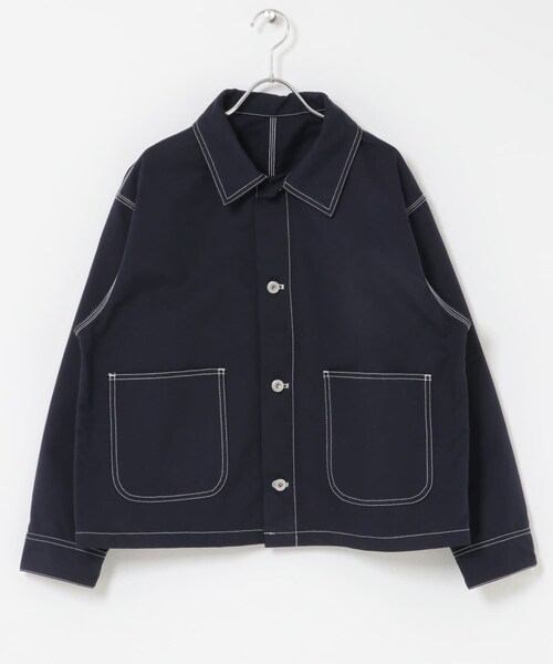 URBAN RESEARCH DOORS（アーバンリサーチドアーズ）の「FORK&SPOON　PEダックジャケット（カバーオール・レディース・NAVY/IVORY・1）」の20枚目の写真