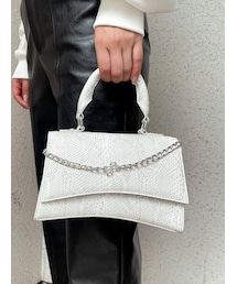 GYDA | GGチェーン パイソンPATTERN 2WAYバッグ(ハンドバッグ)