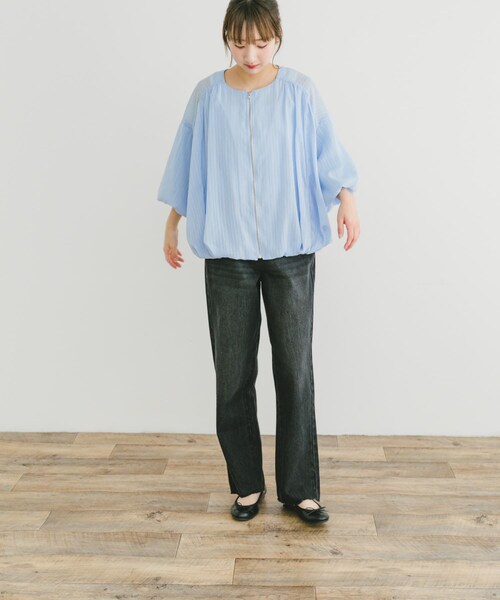 ITEMS URBANRESEARCH（アイテムズ アーバンリサーチ）の「バルーンスリーブブルゾン（ブルゾン・レディース・Y.BEG/BLU・FREE）」の19枚目の写真