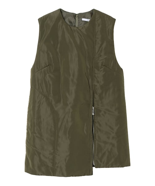 UN3D.（アンスリード）の「PADDED ZIP VEST【セットアップ着用可能】（ベスト・レディース・ブラック/カーキ・36/38）」の4枚目の写真