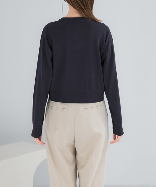 URBAN RESEARCH ROSSO（アーバンリサーチロッソ）の「Torrazzo Donna　BIJOU CARDIGAN（カーディガン/ボレロ・レディース・NAVY/WHITE・Free）」の6枚目の写真