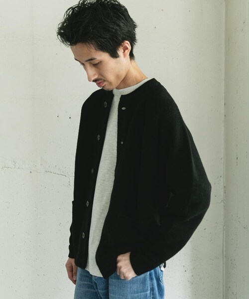 URBAN RESEARCH DOORS(アーバンリサーチドアーズ)の「ハミルトンウールガーターカーディガン(カーディガン/ボレロ・メンズ・GRAY/DARK RED/BLACK・M/L/XL)」の8枚目の写真