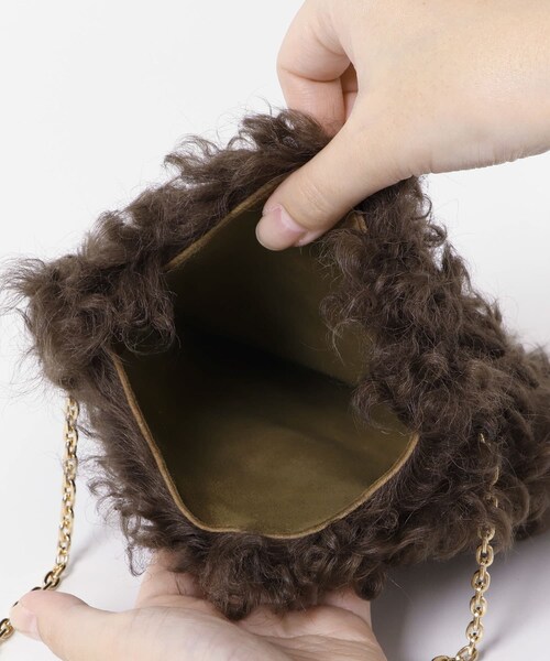 URBAN RESEARCH(アーバンリサーチ)の「CARUS AURA FUR BAG(ショルダーバッグ・レディース・ZEBRA/BROWN/CAPPUCCINO/別注GRAGE・-)」の8枚目の写真