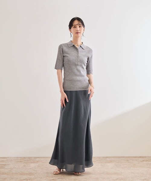 ROPE'(ロペ)の「シアーエアリー マーメイドスカート/セットアップ対応(スカート・レディース・ブラック/グレー・36/38)」の15枚目の写真