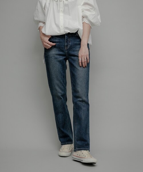 URBAN RESEARCH Sonny Label（アーバンリサーチサニーレーベル）の「Healthy DENIM　Celery Long（デニムパンツ・レディース・Dark Used/Black Used・23/24/25）」の21枚目の写真