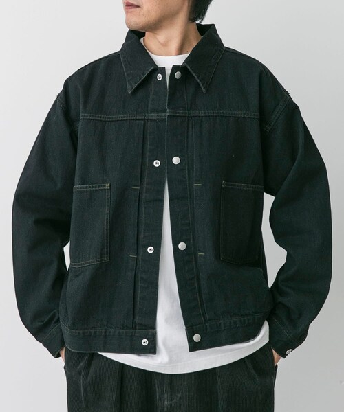 URBAN RESEARCH DOORS（アーバンリサーチドアーズ）の「ENDS and MEANS　Denim Jacket（デニムジャケット・メンズ・Indigo/Black・M/L）」の6枚目の写真