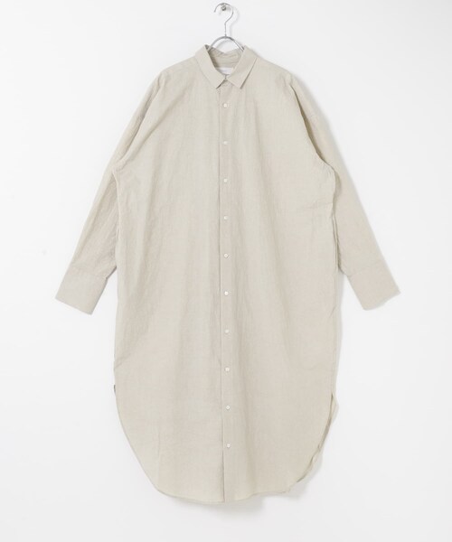 かぐれ（カグレ）の「ワイドシャツワンピース（ワンピース・レディース・BLUE/L/BEIGE・Free）」の9枚目の写真