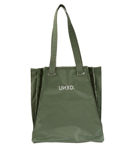UN3D.(アンスリード)の「MA-1 ORIGAMI PLEATS TOTE(トートバッグ・レディース・ブラック/ベージュ/カーキ・F)」の3枚目の写真