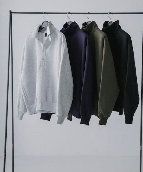URBAN RESEARCH（アーバンリサーチ）の「DAIWA PIER39　TECH SWEAT SNAP PULLOVER（スウェット・メンズ・BLACK/PURPLE/BROWNKHAKI/H GRAY・S/M/L/XL）」の10枚目の写真