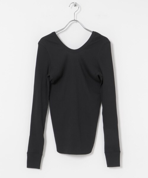 URBAN RESEARCH(アーバンリサーチ)の「HAKUJI Organic Cotton Long-Sleeve Pullover(Tシャツ/カットソー・レディース・BLACK/WHITE/LIME・FREE)」の8枚目の写真