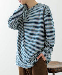 ITEMS URBANRESEARCH | 天竺ボーダーロングスリーブカットソー(Tシャツ/カットソー)