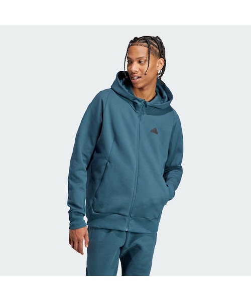 adidas(アディダス)の「Z.N.E. プレミアム フルジップ フード付きトラックジャケット(トップス・メンズ・ブルー/グリーン/レッド/ホワイト/ブラック/アークティックナイト/グレー/ワンダーシルバー/オフホワイト/セミルシッドブルー・J/XS/3XL/M/2XL/S/L/XL/J/3XL/XS/4XLT/3XLT/5XLT/MT/LT/XLT/2XLT/J/2XS/6XLT/2XS/4XL/6XL/J/4XL/J/5XL)」の6枚目の写真