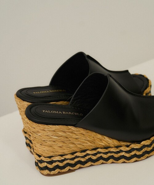 ADAM ET ROPE'（アダムエロペ）の「【J'aDoRe・店舗限定】【PALOMA BARCELO'（パロマバルセロ）】ウェッジサンダル（サンダル・レディース・ブラック系・36/37/38）」の21枚目の写真