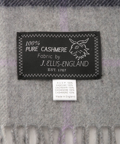 ADAM ET ROPE'（アダムエロペ）の「【Joshua Ellis/ジョシュア エリス】CHECK（マフラー・メンズ・グレー・F）」の5枚目の写真