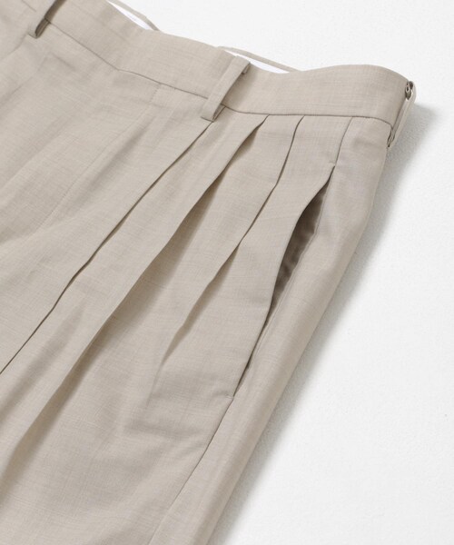URBAN RESEARCH(アーバンリサーチ)の「『別注』YLEVE×URBAN RESEARCH S120'S WOOL 3TACK PANTS(その他パンツ・メンズ・BLACK/BEIGE・3/4)」の21枚目の写真