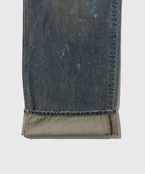 ADAM ET ROPE'(アダムエロペ)の「【DAIRIKU/ダイリク】Paint Wide Denim Pants(デニムパンツ・メンズ・ブルー系・L/M/S)」の13枚目の写真
