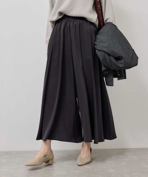 ROPE' PICNIC（ロペピクニック）の「イージースカーチョ/着丈が選べる（その他パンツ・レディース・チャコール/ダークブラウン/ベージュ・M/MT）」の17枚目の写真