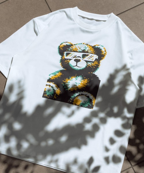 ITEMS URBANRESEARCH(アイテムズ アーバンリサーチ)の「『接触冷感/吸水速乾/UVカット』ANIMAL IN SHADES プリントTシャツ(Tシャツ/カットソー・メンズ・CAT/BEAR/KOALA・M/L)」の2枚目の写真