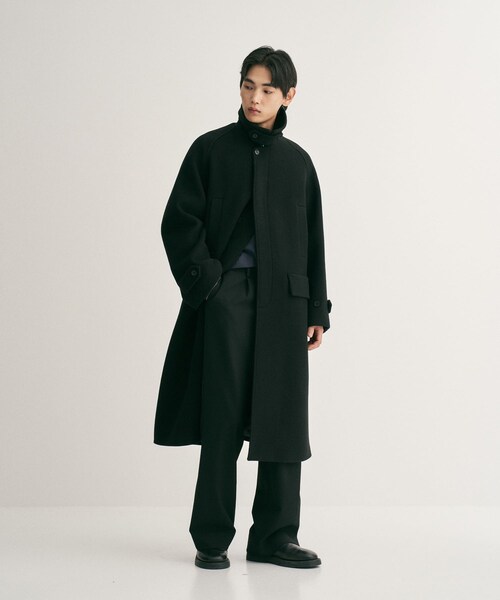 URBAN RESEARCH（アーバンリサーチ）の「ANOTHER OFFICE　Voyager Bold Balmacaan Coat（テーラードジャケット・メンズ・Black/Navy/H Charcoal・1/2/3）」の5枚目の写真
