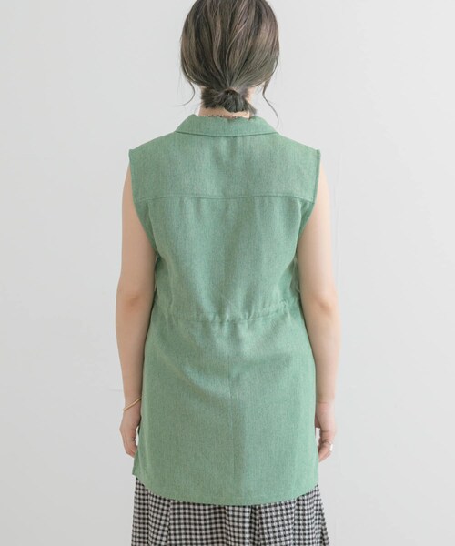 ITEMS URBANRESEARCH（アイテムズ アーバンリサーチ）の「ミリタリーベスト（ベスト・レディース・GRN/BEG/BLK・FREE）」の22枚目の写真