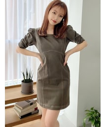 RESEXXY | ステッチデザインミニワンピース(ワンピース)