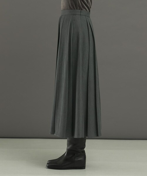 URBAN RESEARCH ROSSO（アーバンリサーチロッソ）の「ランダムプリーツスカート（スカート・レディース・greencheck/browncheck/gray・36/38）」の10枚目の写真