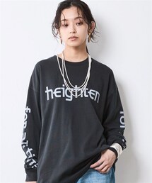 CHIC STYLE | 綿100％ロゴプリントロングスリーブTシャツ＜大きいサイズ有＞シックスタイル(Tシャツ/カットソー)