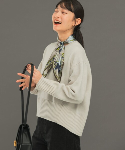 URBAN RESEARCH ROSSO（アーバンリサーチロッソ）の「エクストラファインシームデザインニット（ニット/セーター・レディース・LIME/P/WHITE/PINK/CHARCOAL/BLUE/BEIGE・FREE）」の11枚目の写真