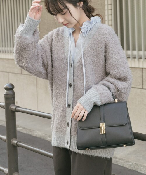 ITEMS URBANRESEARCH（アイテムズ アーバンリサーチ）の「シャギービッグカーディガン（カーディガン/ボレロ・レディース・BEG/L.GRY/BRN・Free）」の18枚目の写真