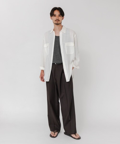URBAN RESEARCH（アーバンリサーチ）の「TW STRIPE TROUSER（その他パンツ・メンズ・BROWN/NAVY・M/L）」の8枚目の写真
