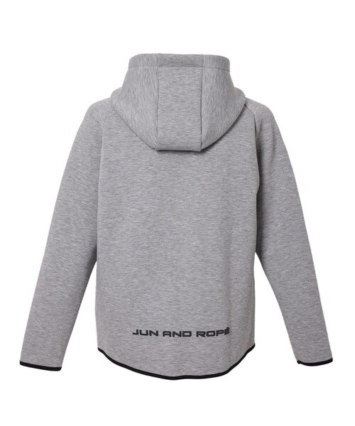 ROPE'(ロペ)の「ダンボールニットフルジップパーカー/WEB限定・ユニセックス(パーカー・レディース・グレー/ブラック・L/M/S/XL)」の13枚目の写真